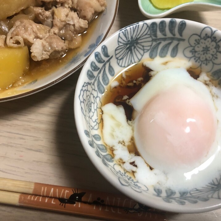 おつまみにも一品モノにも♪カンタン温泉卵